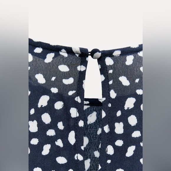 ZARA LONG PRINTED DRESS ZW COLLECTION SIZE M NWT - Picture 10 of 12